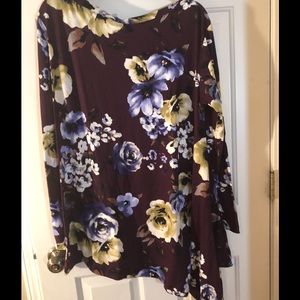 Agnes & Dora Asymmetrical Tunic 2x Purple NWT